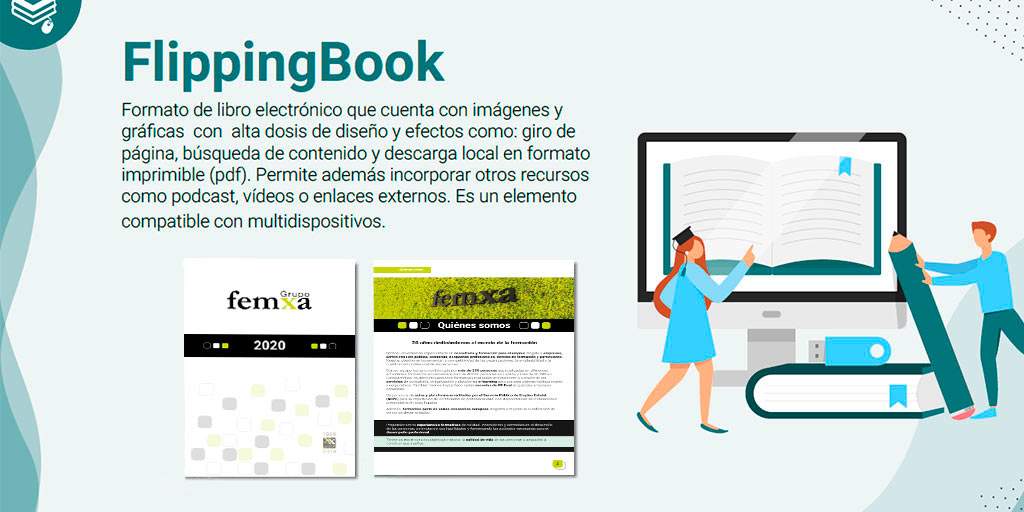 Infografía flipping book