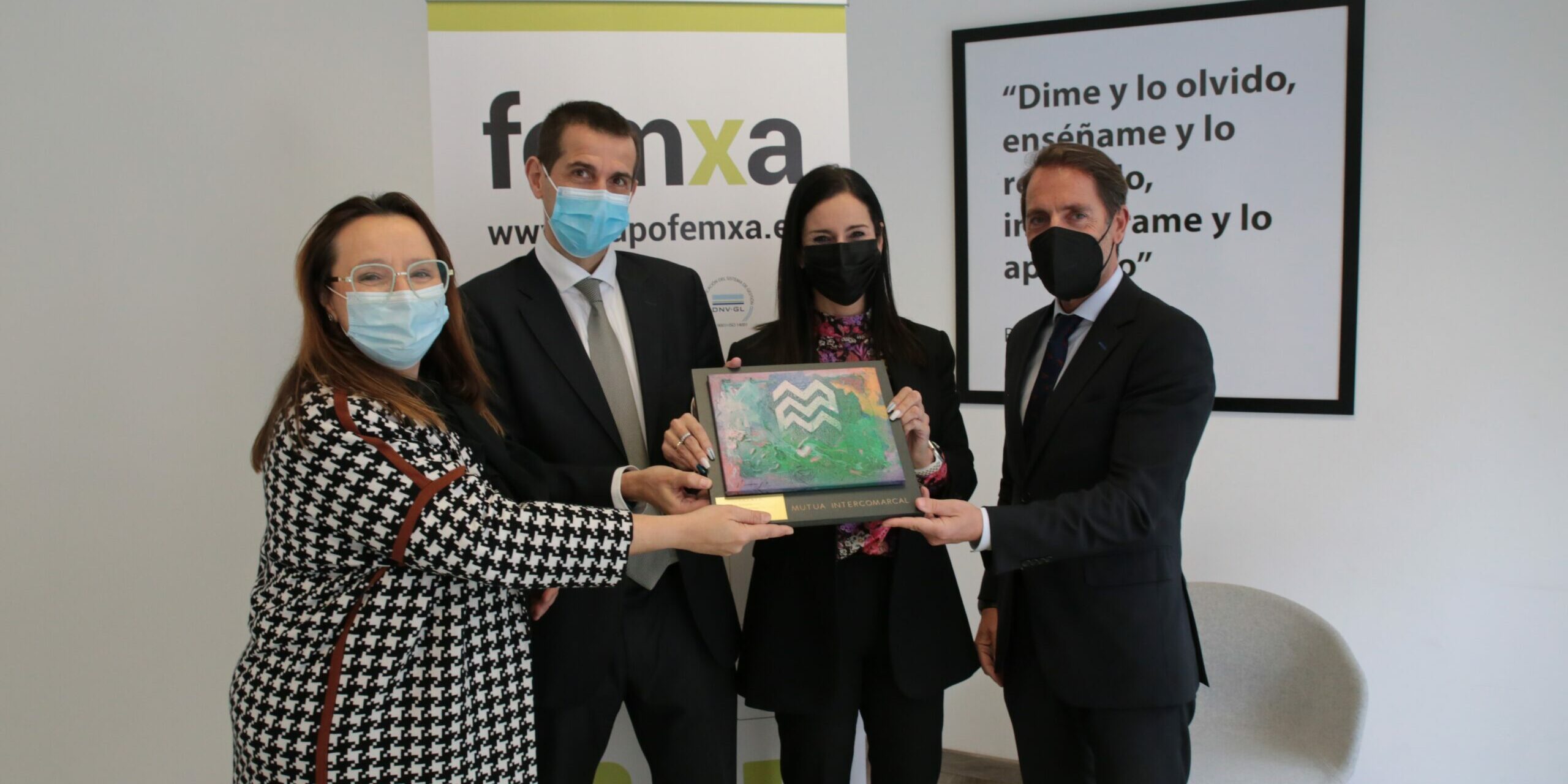 Femxa recibe el reconocimiento de la Mutua Intercomarcal a la Integración de la PRL