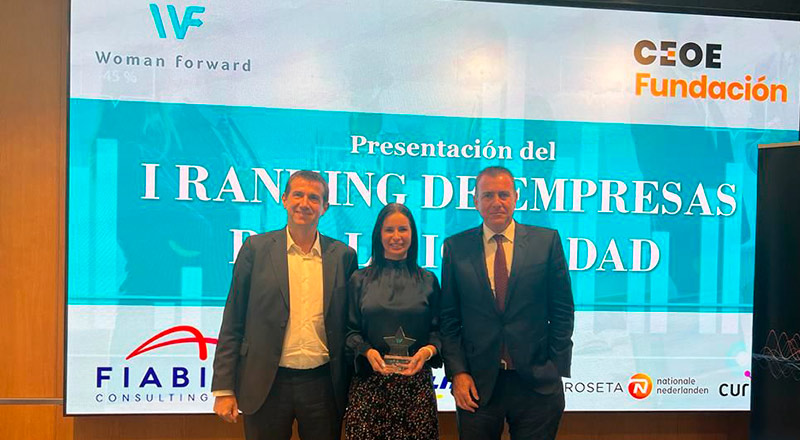 Socios de Femxa recogen el premio de empresa por la igualdad