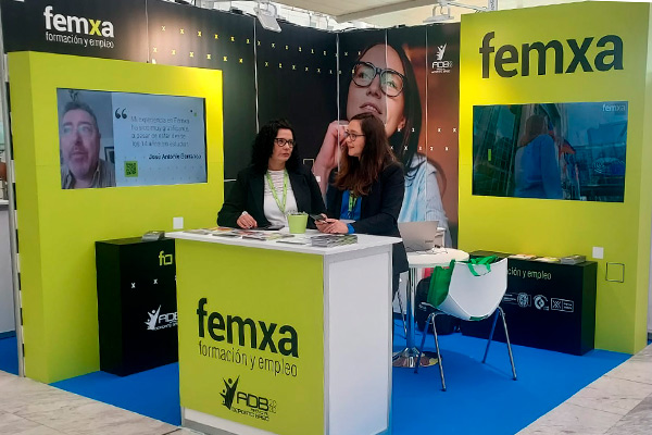 Stand de femxa en el espacio expositivo de Femxa