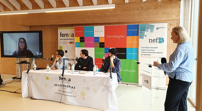 Mesa redonda sobre inteligencia artificial durante el Nef vigo 2024