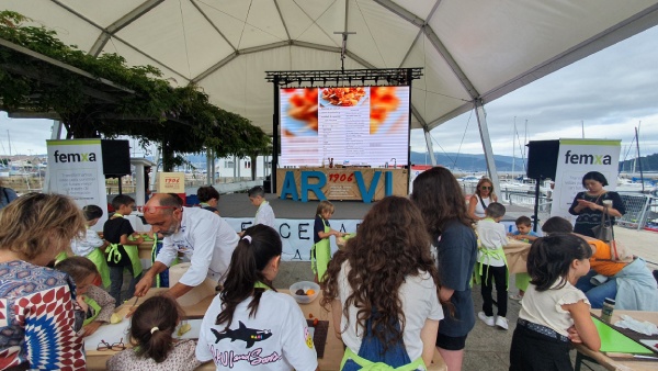 Taller de cocina infantil de Femxa en el Vigo Sea Fest