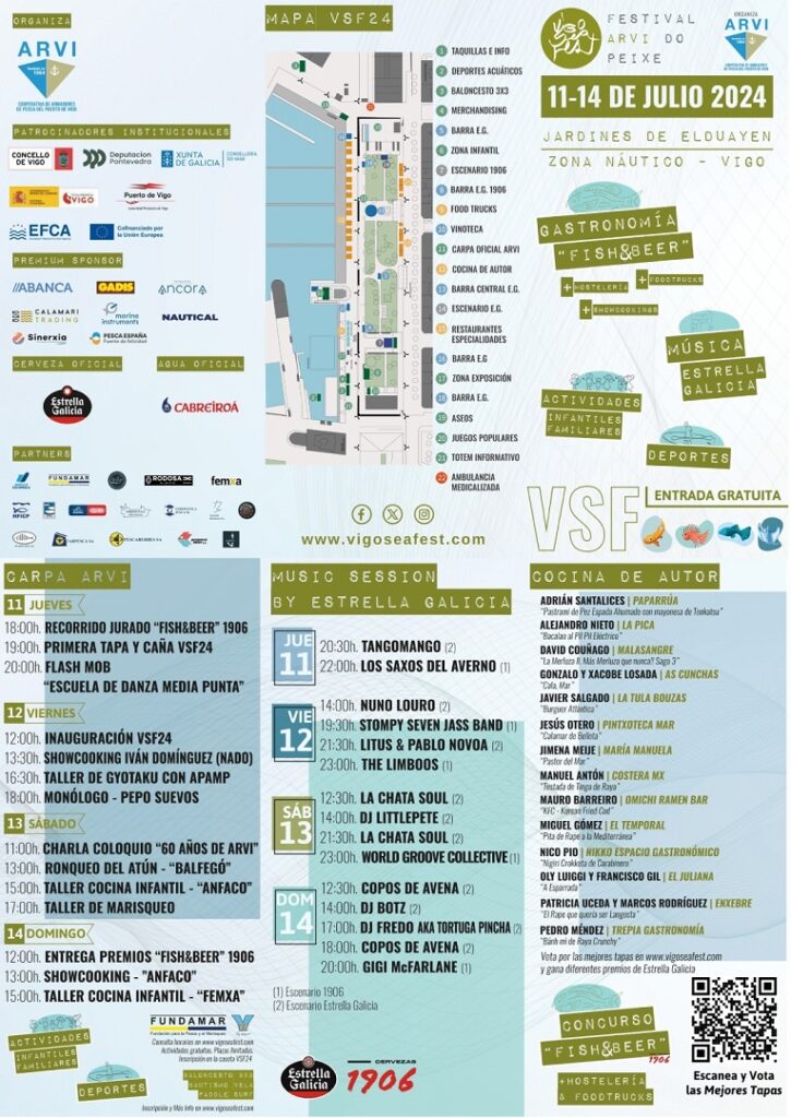 Programa de actividades del vigo Sea Fest