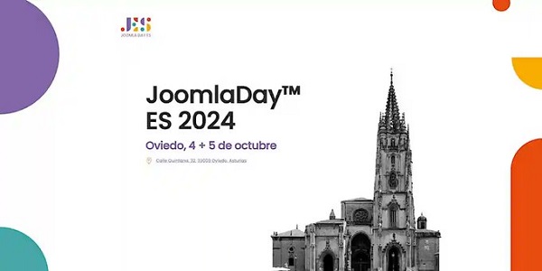 Cartel anunciador del joomladay de Oviedo, en 2024