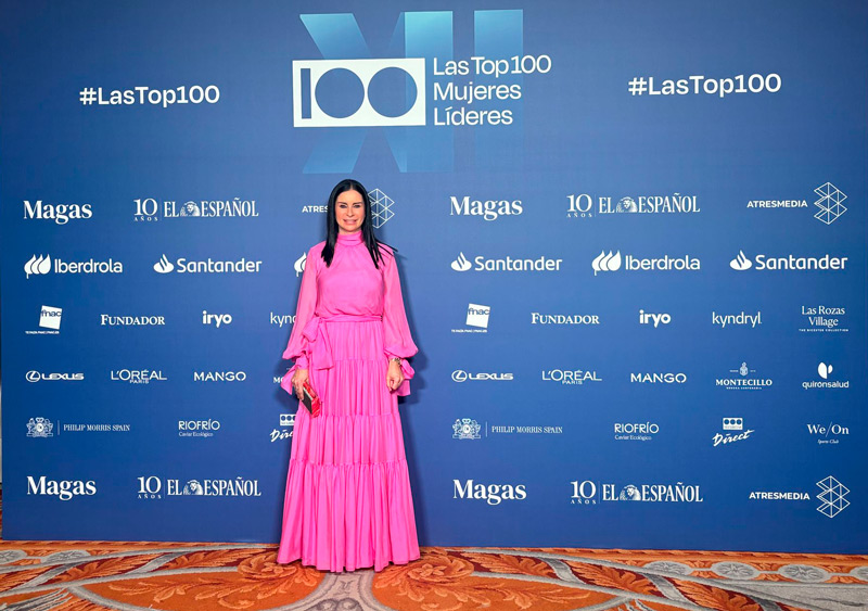 Patricia García en la gala de entrega de los reconocimientos como Top 100 Mujeres líderes